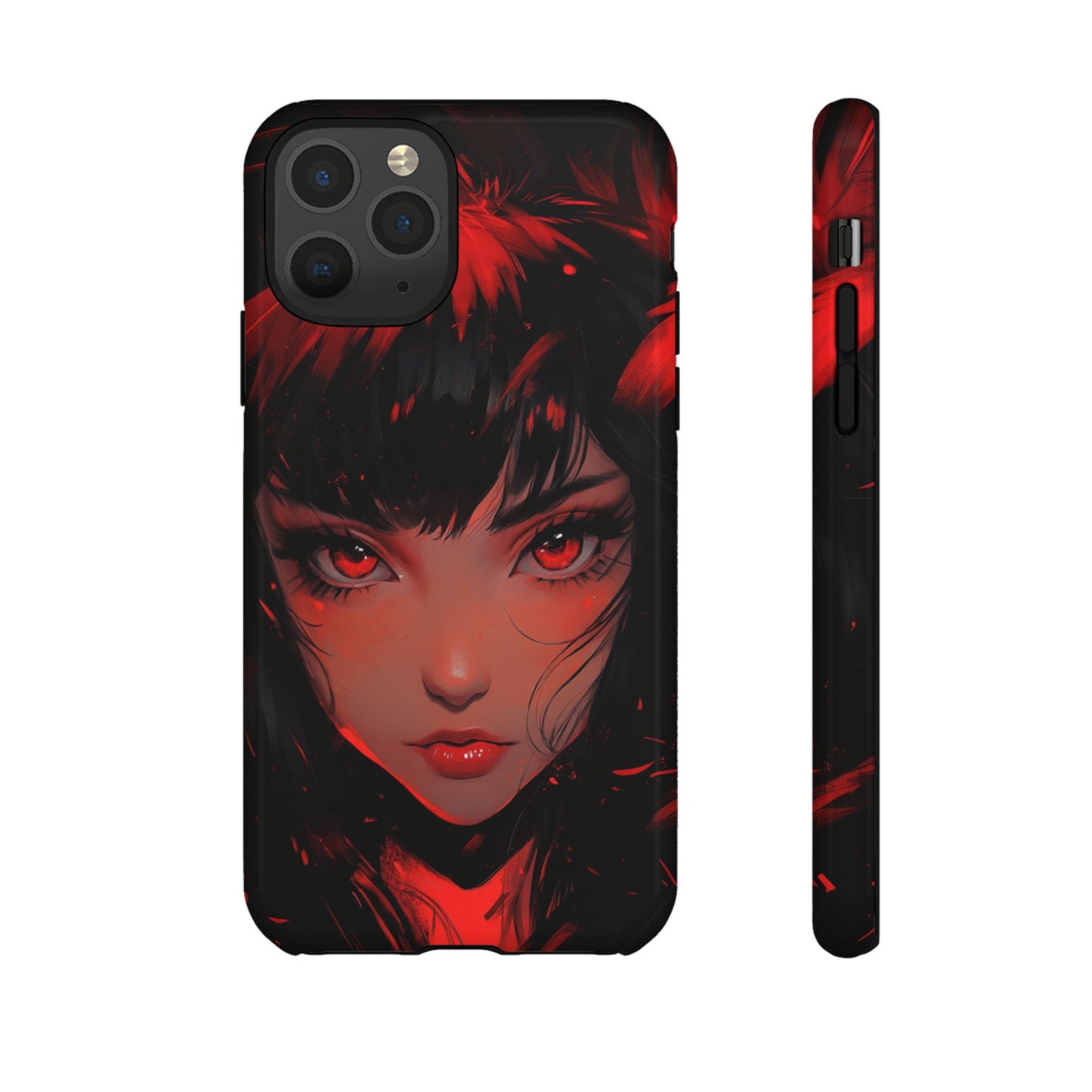 Fiery Gaze Anime Phone Case – iPhone, Google Pixel, Samsung Galaxy