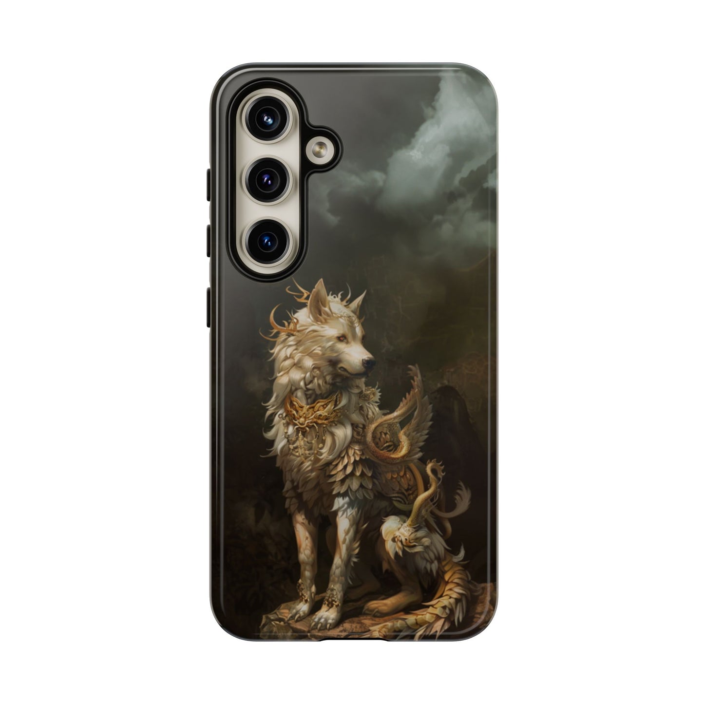 Antlered Wolf Guardian - Tough Samsung Galaxy Case