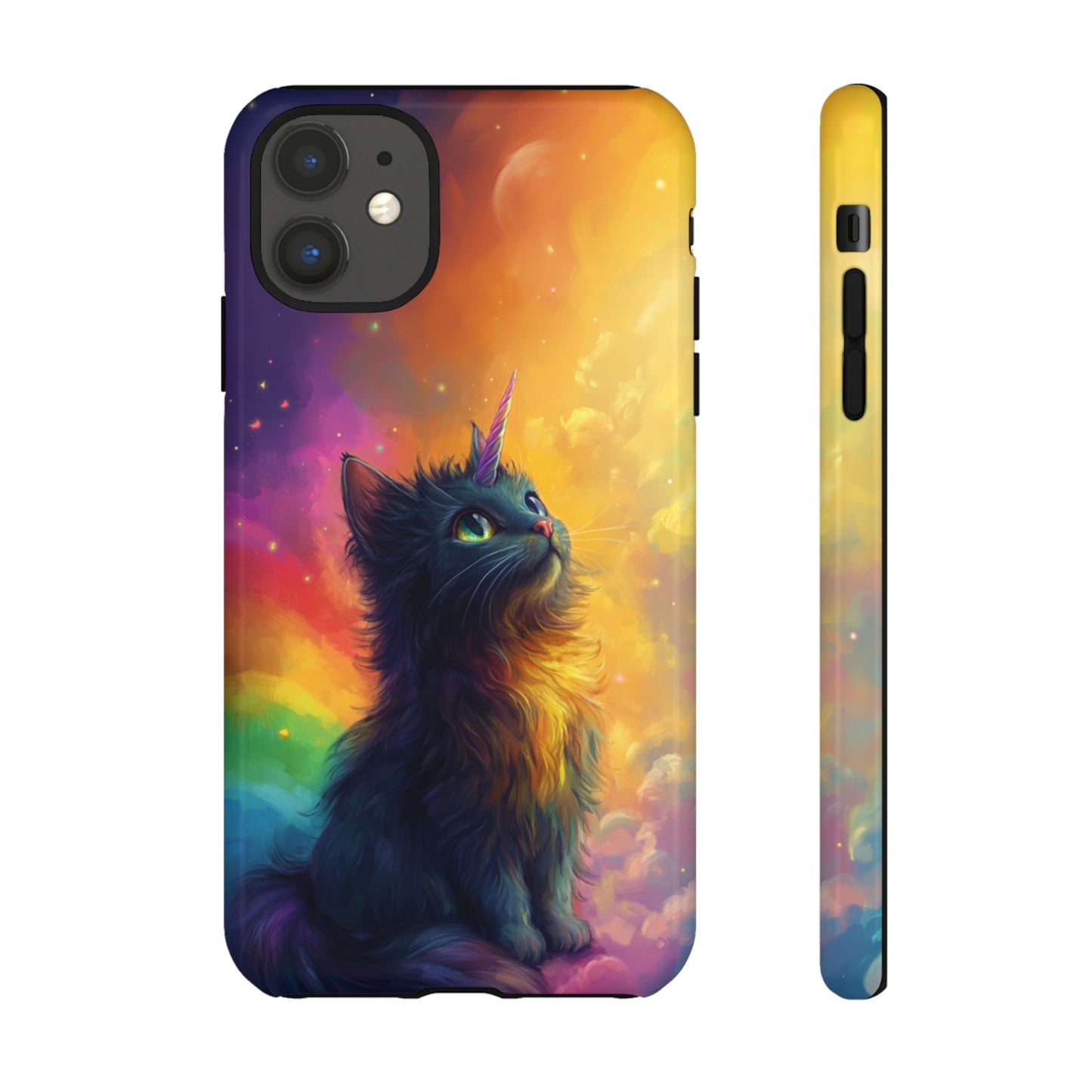Rainbow Unicorn Cat Phone Case – iPhone, Google Pixel, Samsung Galaxy