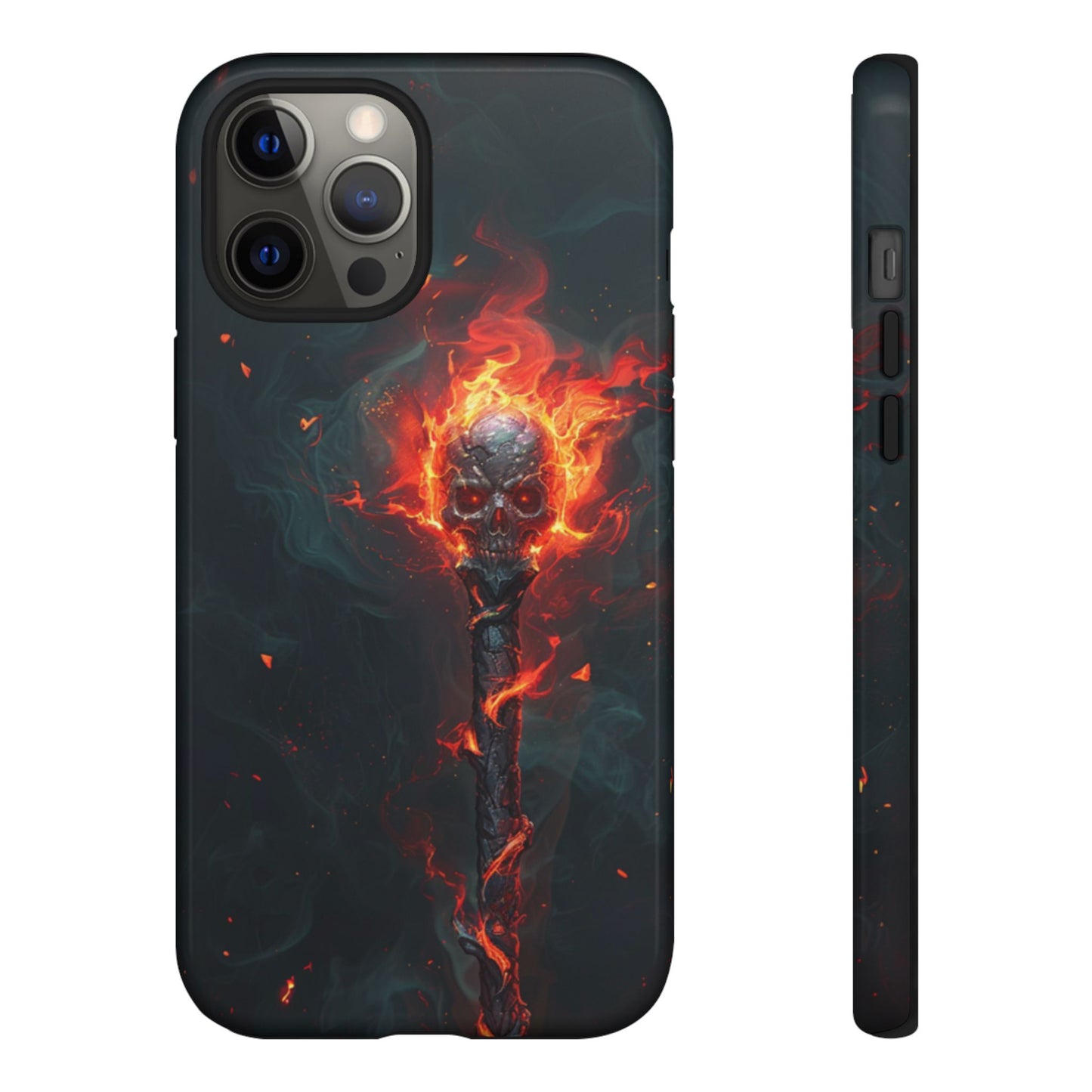 Inferno Skull Staff - Tough iPhone Case