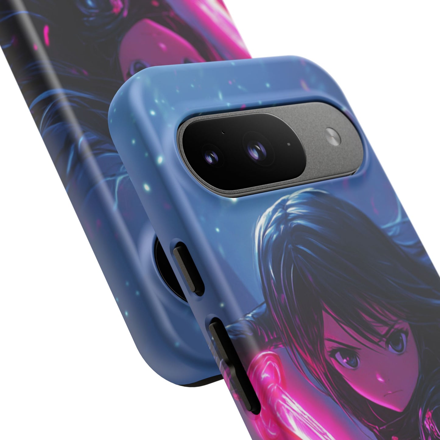 Neon Blade Warrior – Tough Google Pixel Case