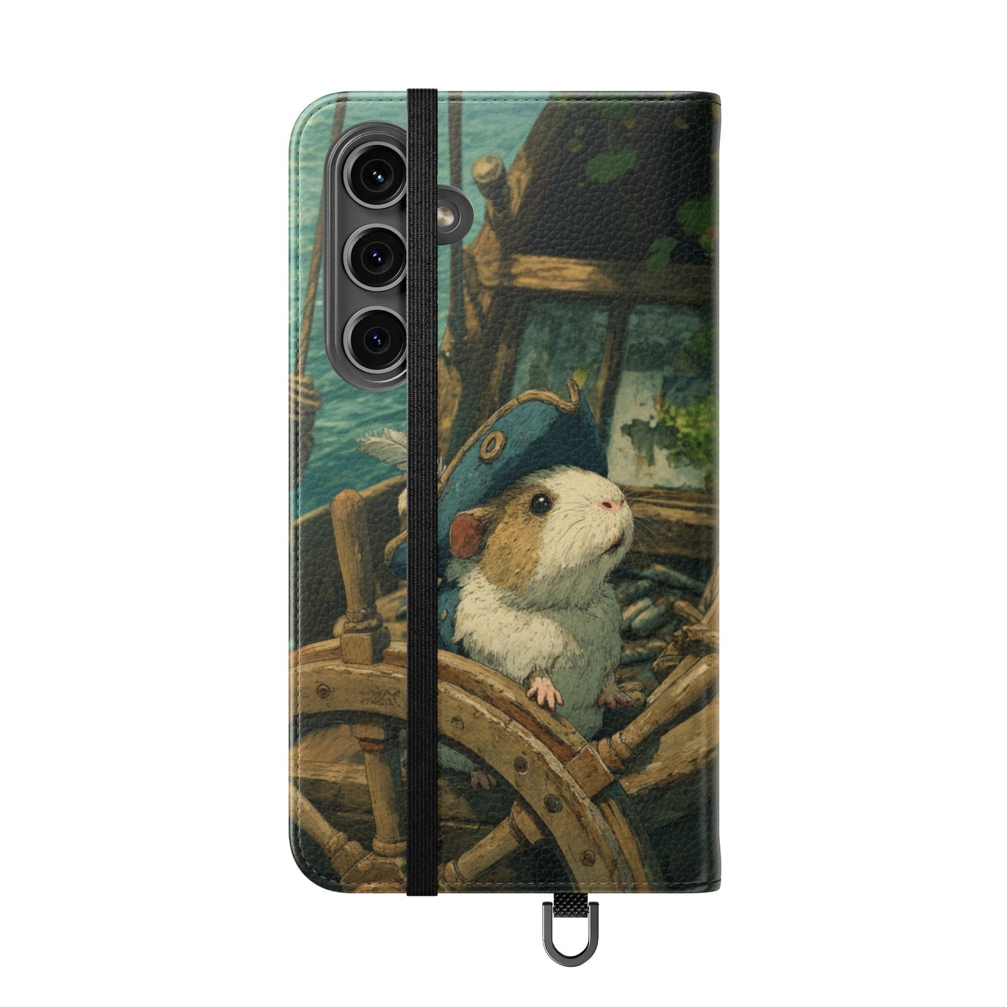 Pirate Captain Guinea Pig - Wallet Flip Case