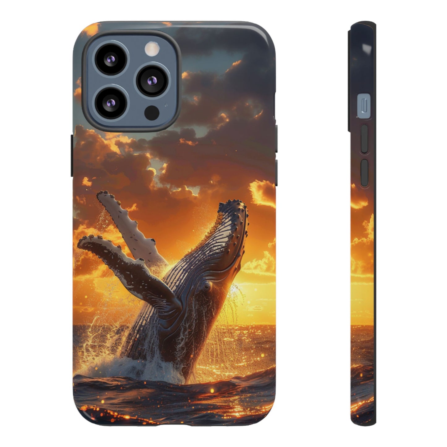 Sunset Breach Whale - Tough iPhone Case