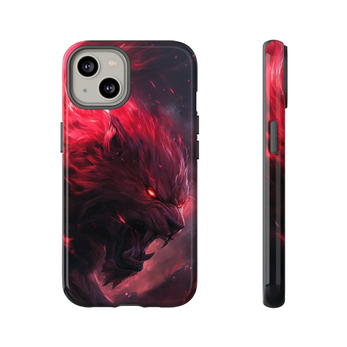 Fiery Wolf Spirit – Tough iPhone Case