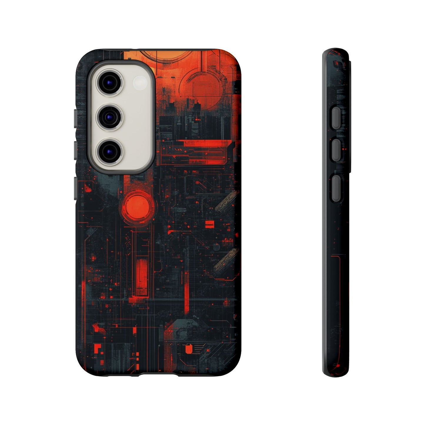 Neon Circuit Matrix – Tough Samsung Galaxy Case
