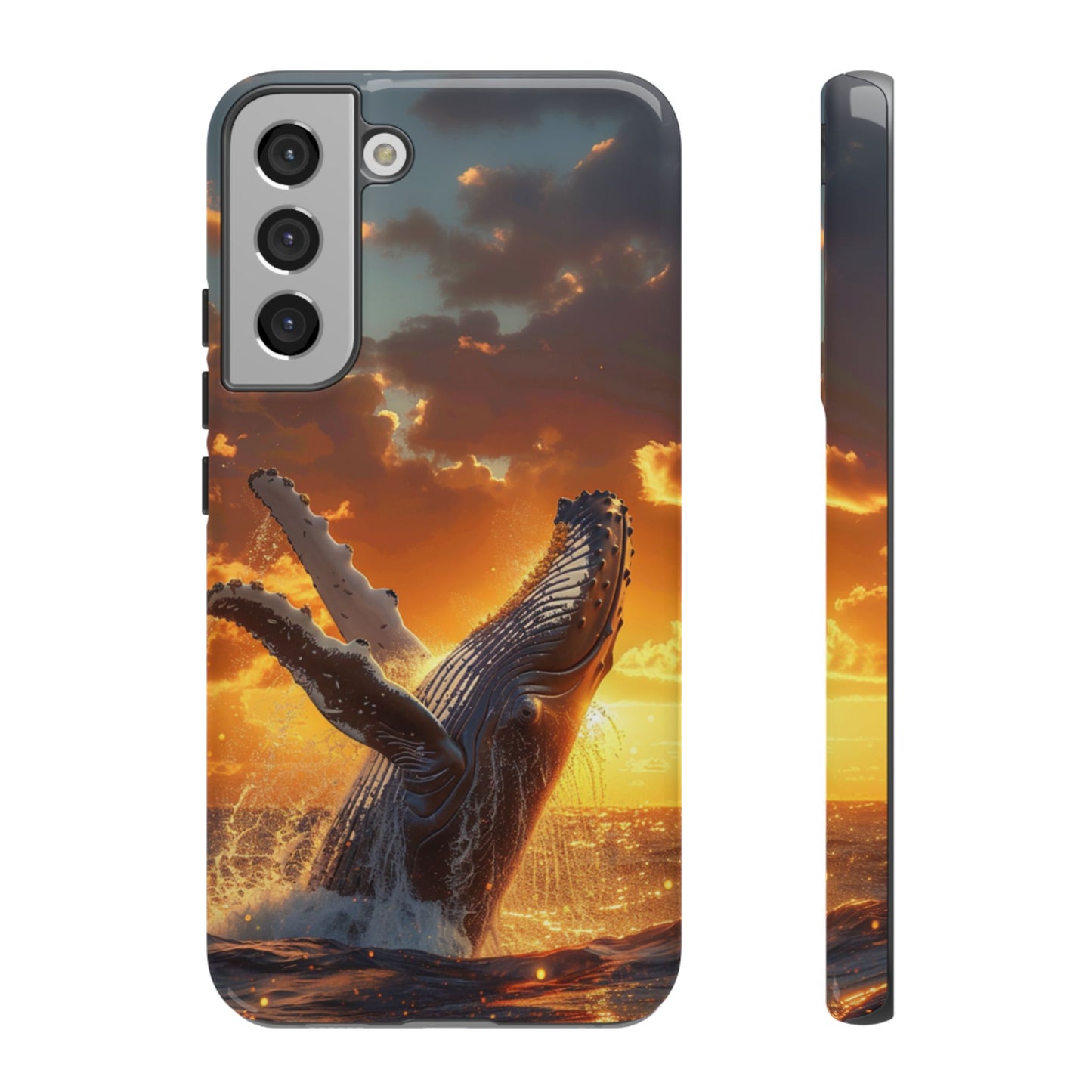 Sunset Breach Whale - Tough Samsung Galaxy Case
