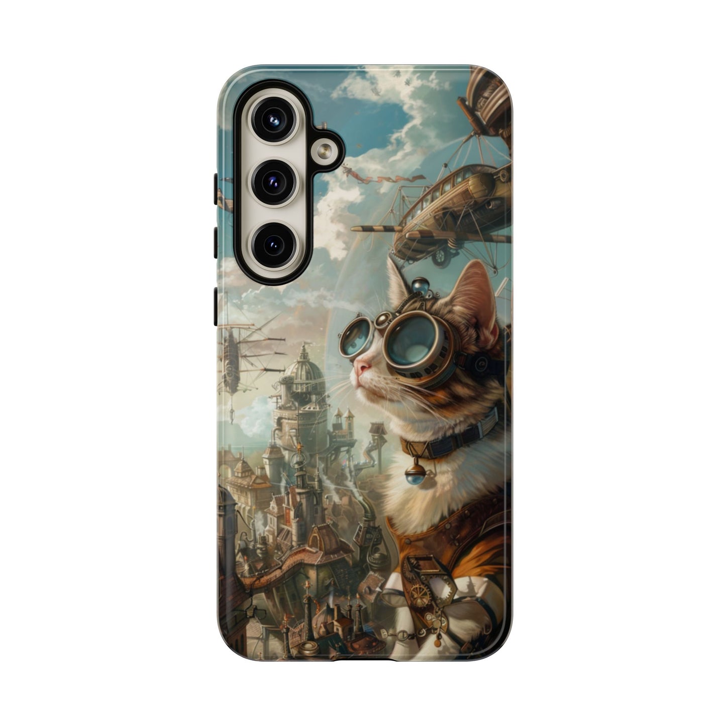 Steampunk Aviator Cat - Tough Samsung Galaxy Case