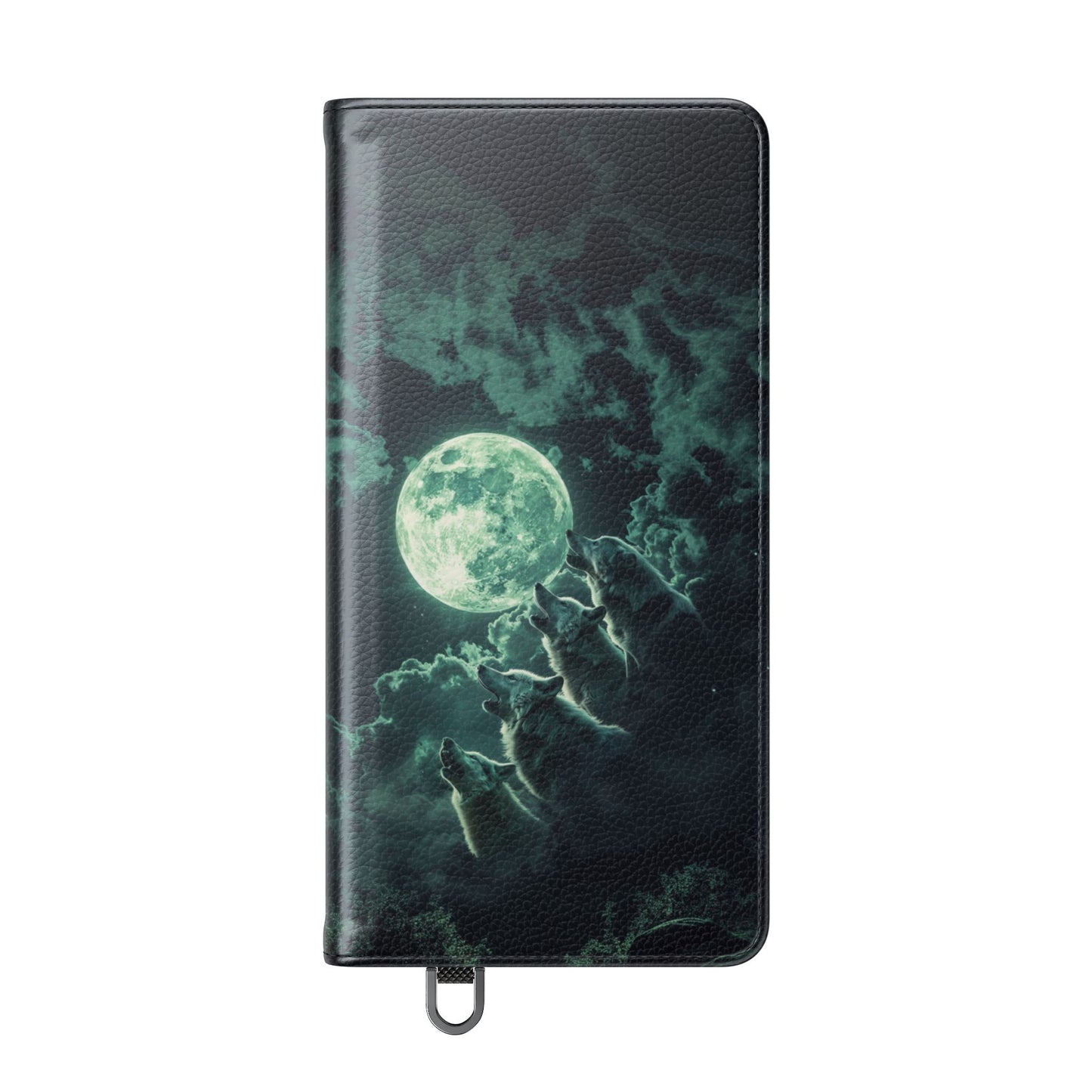 Moonlit Wolf Chorus - Wallet Flip Case