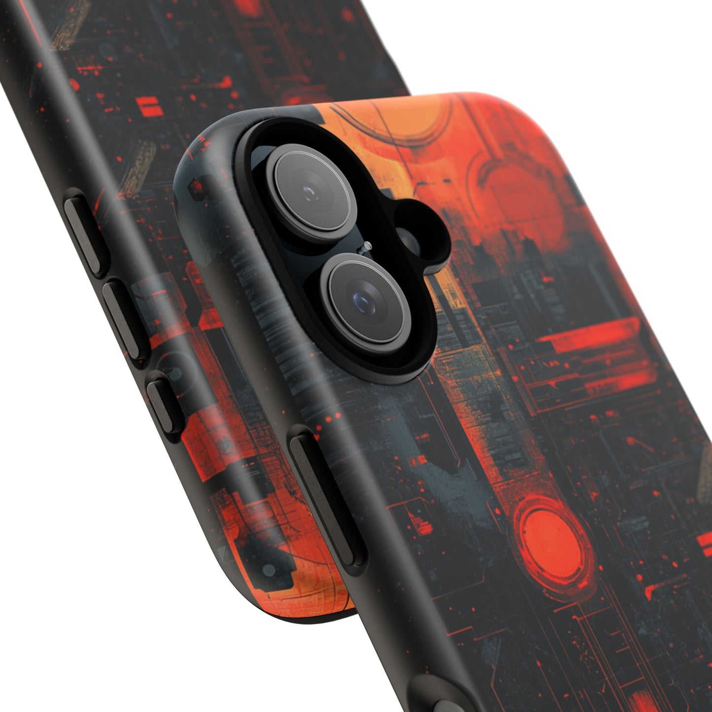 Neon Circuit Matrix – Tough iPhone Case