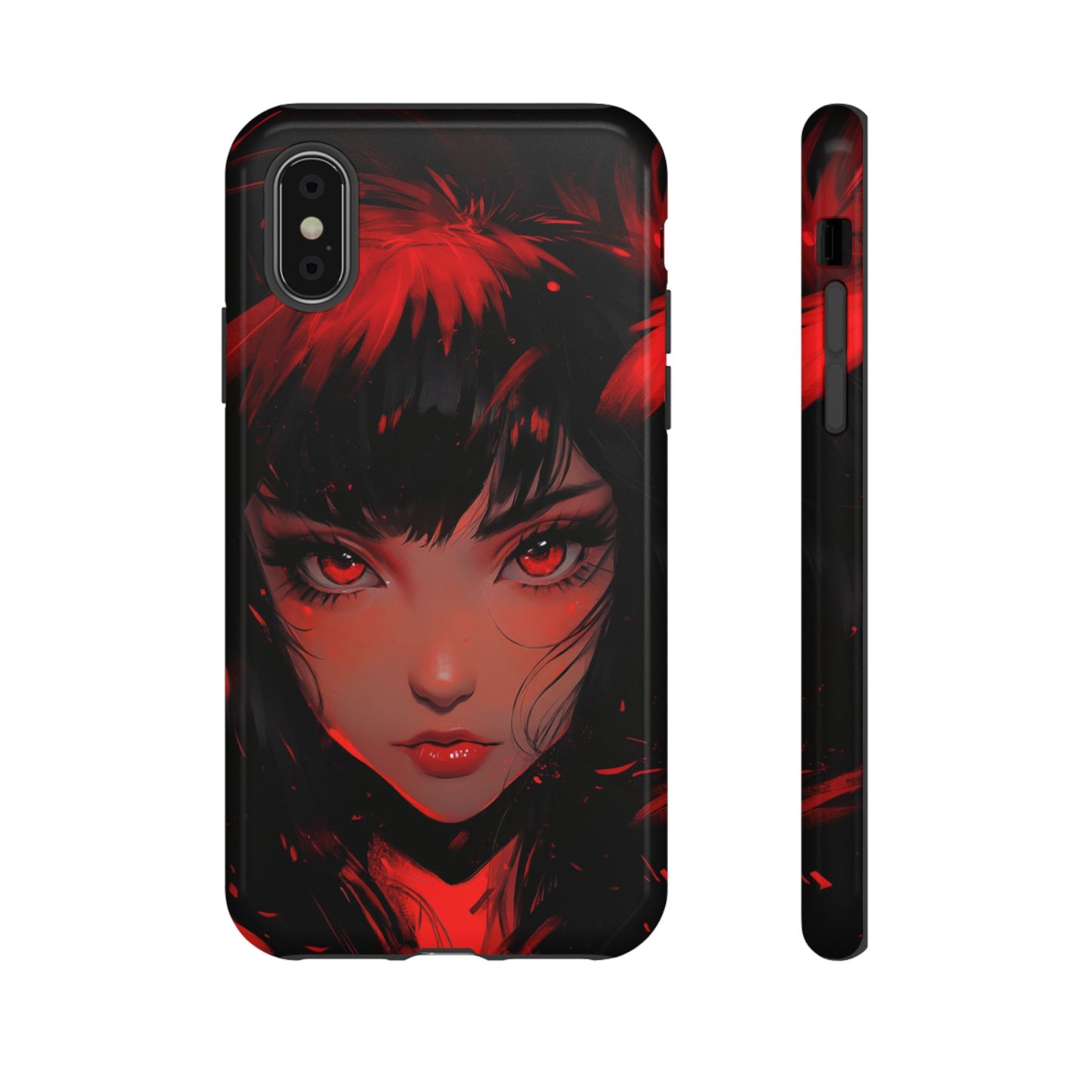 Fiery Gaze Anime Phone Case – iPhone, Google Pixel, Samsung Galaxy