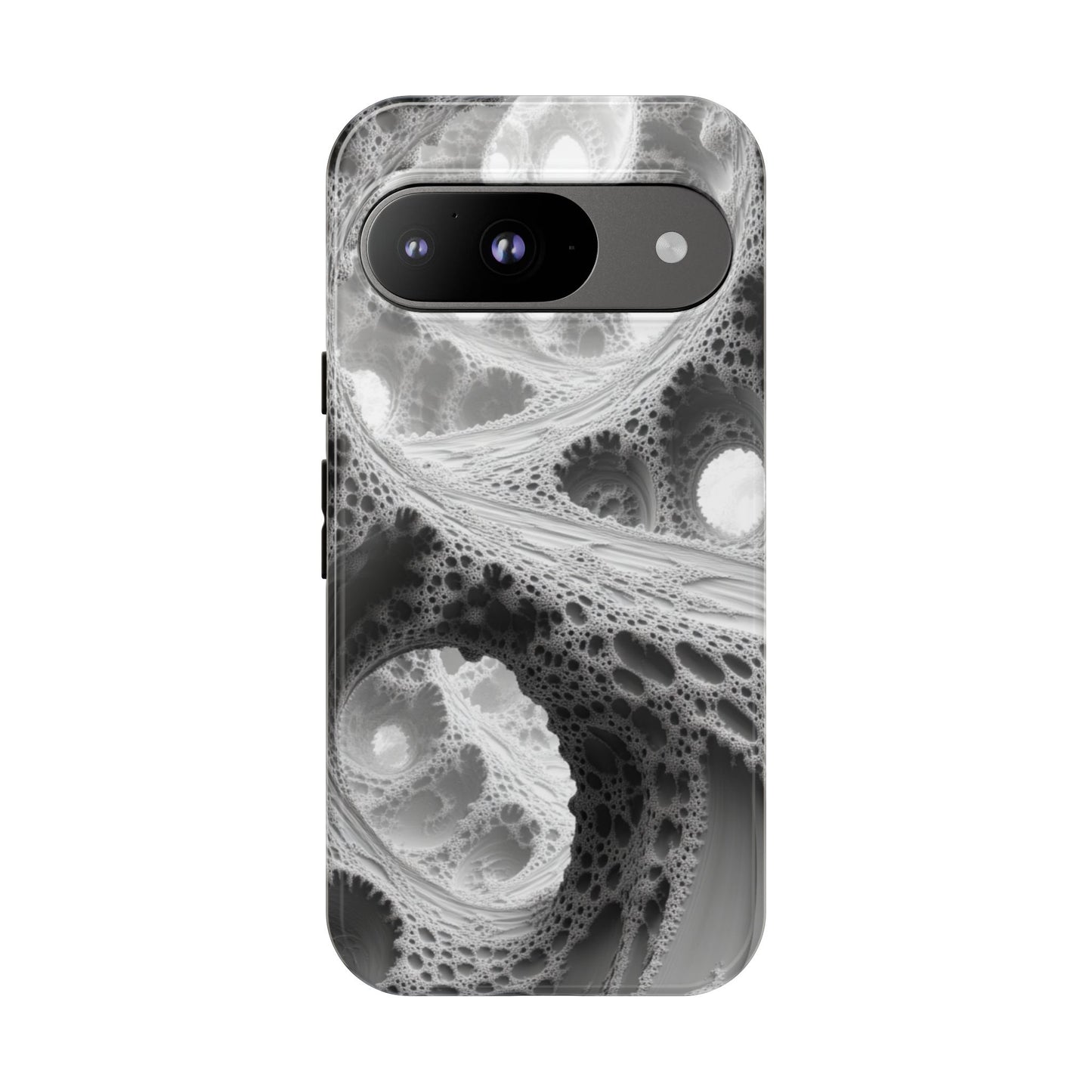 Monochrome Fractal – Tough Google Pixel Case