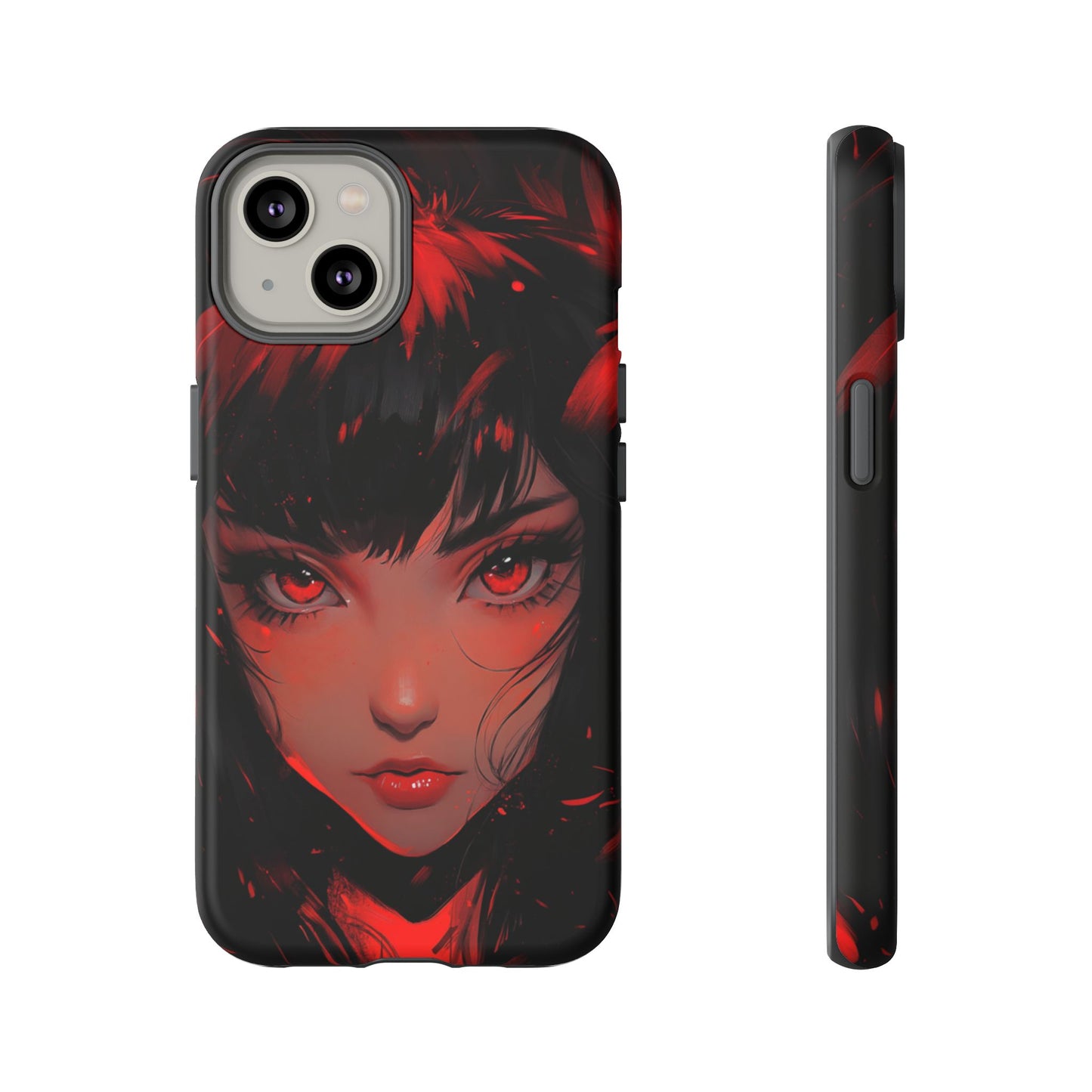 Fiery Gaze Anime Phone Case – iPhone, Google Pixel, Samsung Galaxy