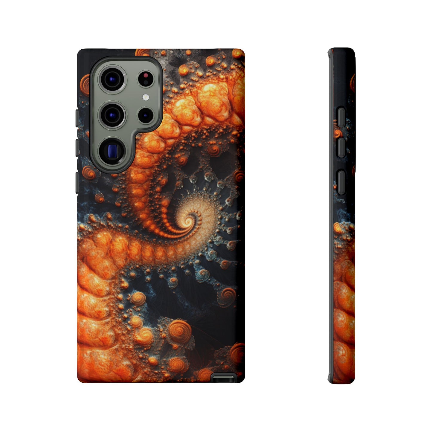 Amber Spiral Fractal – Tough Samsung Galaxy Case