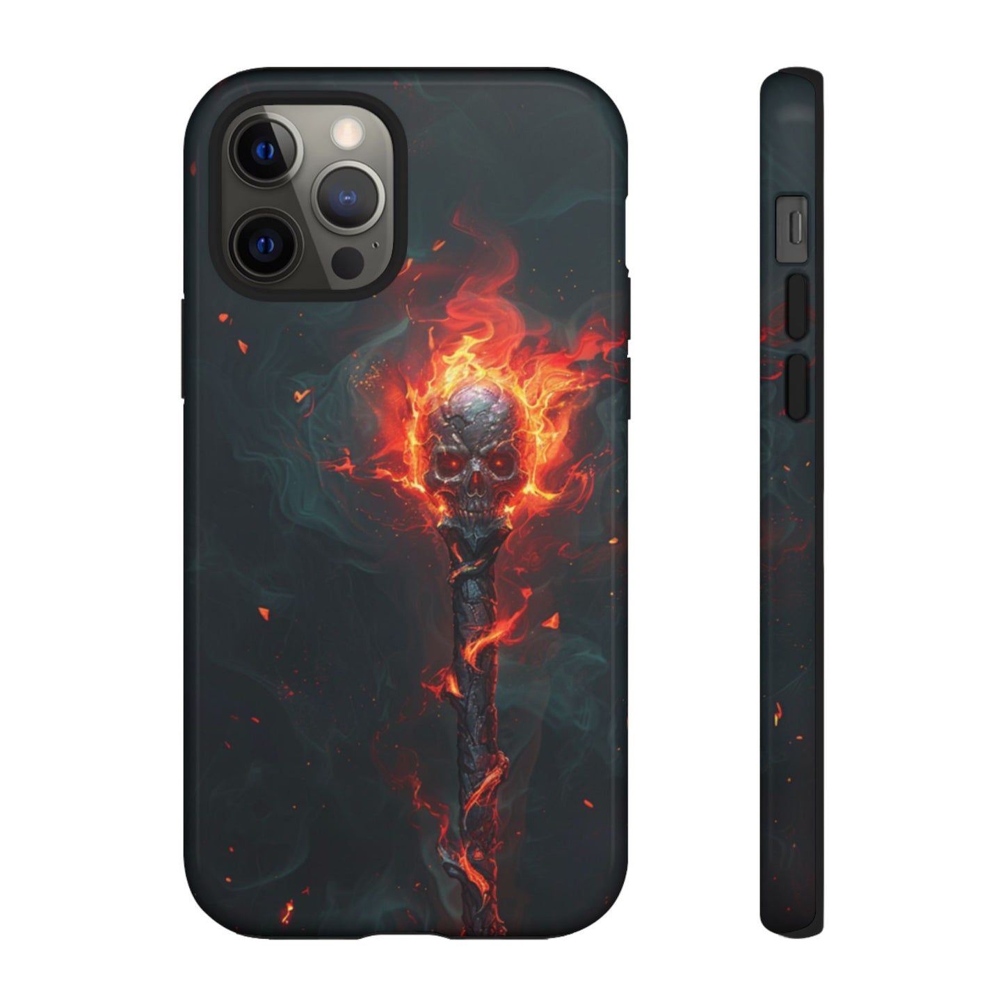 Inferno Skull Staff - Tough iPhone Case