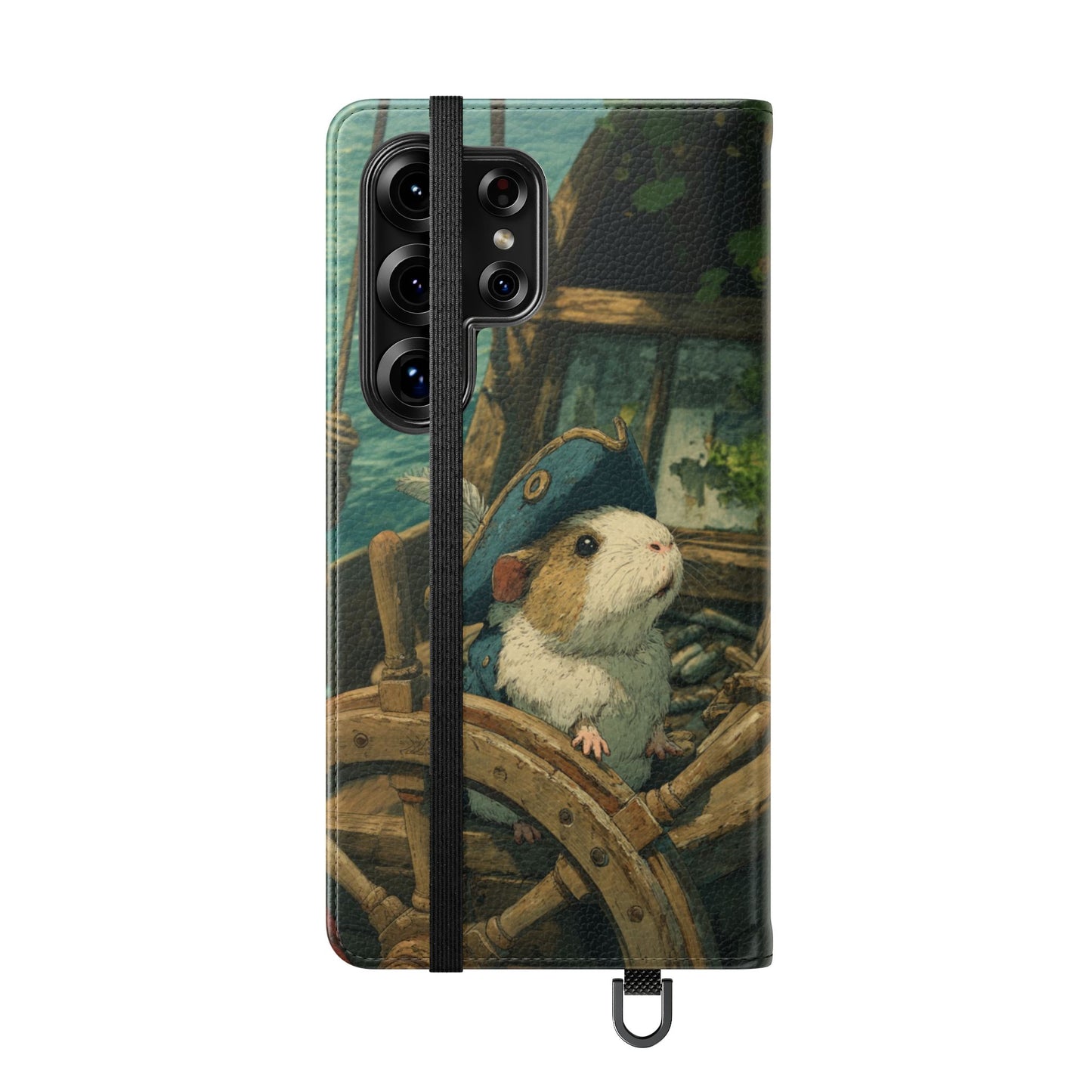 Pirate Captain Guinea Pig - Wallet Flip Case