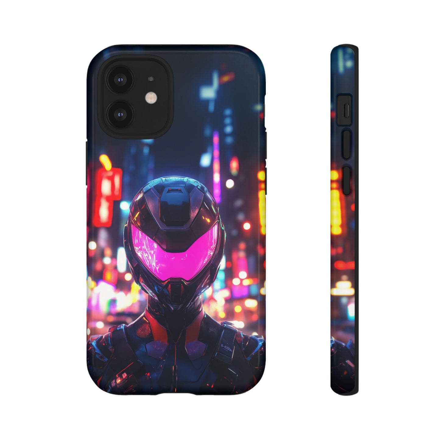 Neon Guardian Warrior – Tough iPhone Case