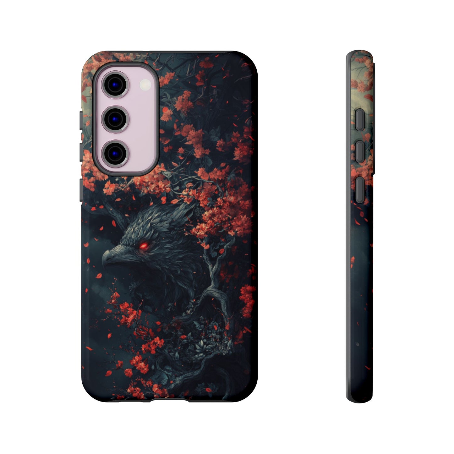 Crimson Raven Bloom – Tough Samsung Galaxy Case