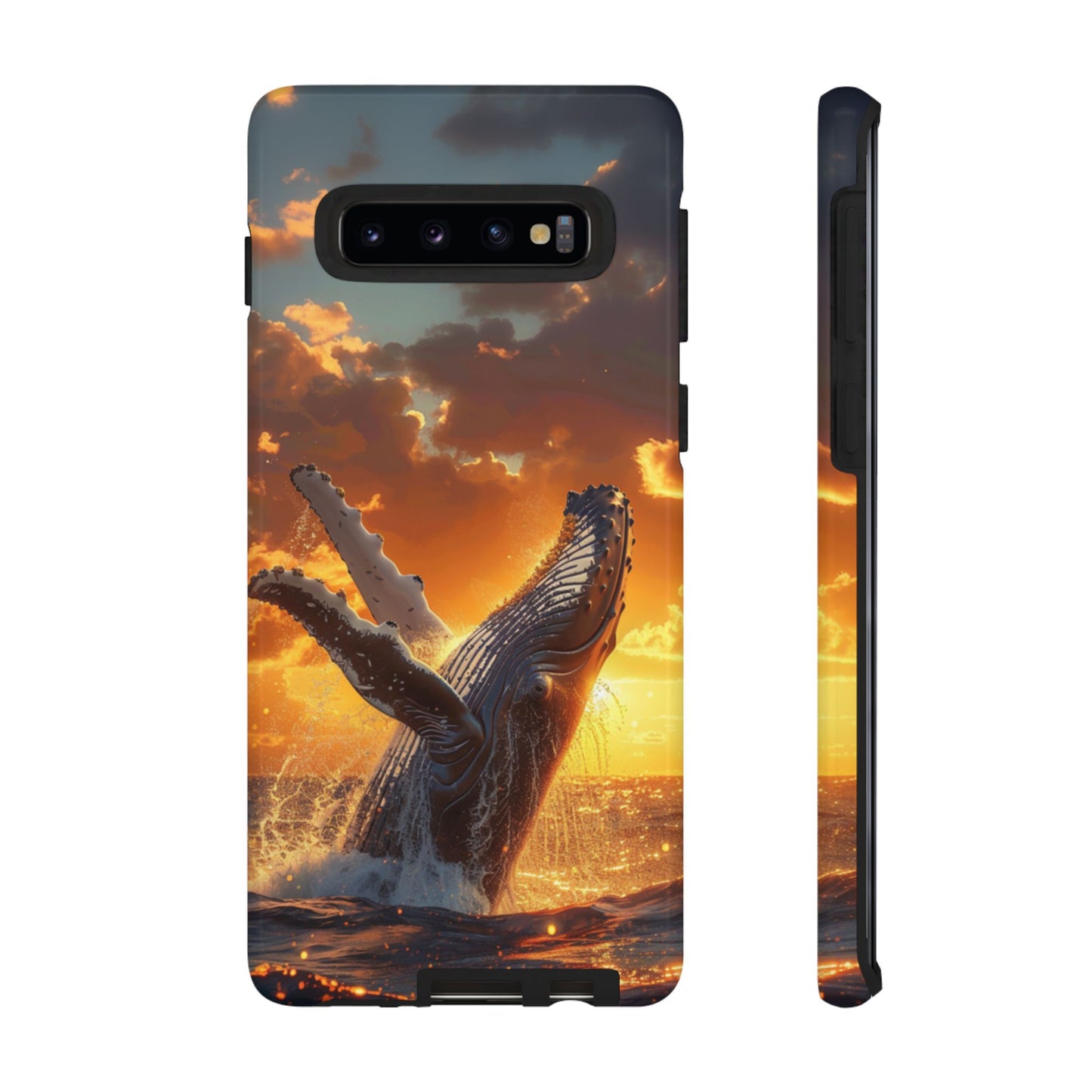 Sunset Breach Whale - Tough Samsung Galaxy Case