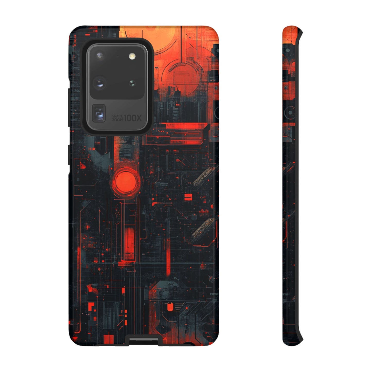Neon Circuit Matrix – Tough Samsung Galaxy Case