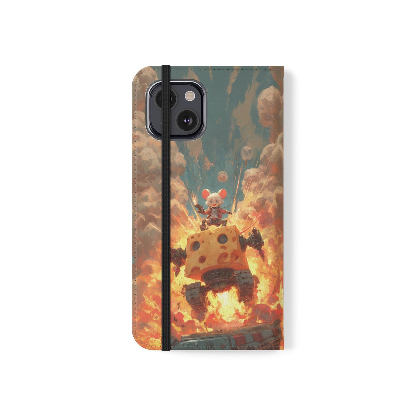 Battle Tank Mouse - Wallet Flip Case
