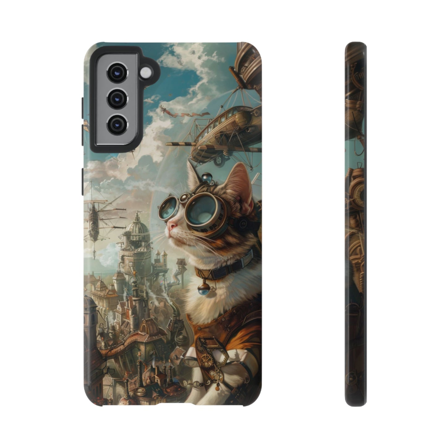 Steampunk Aviator Cat - Tough Samsung Galaxy Case