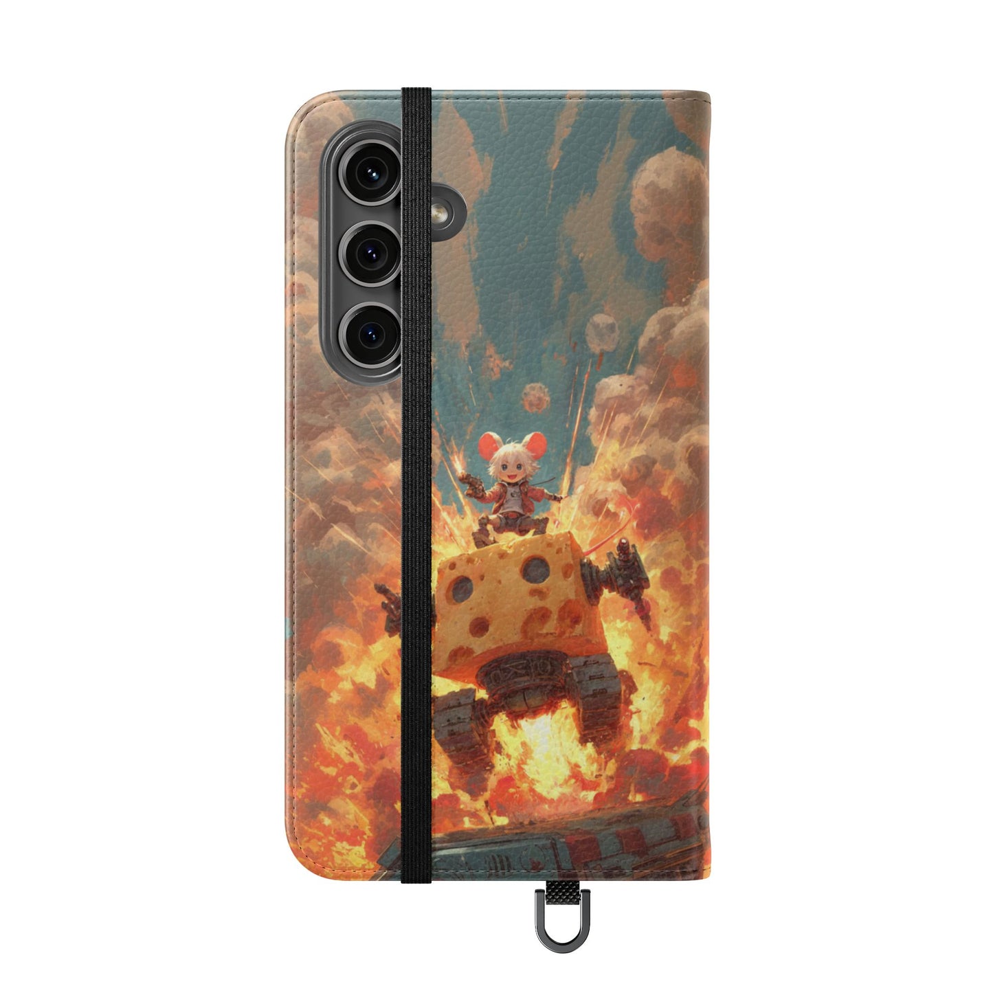 Battle Tank Mouse - Wallet Flip Case