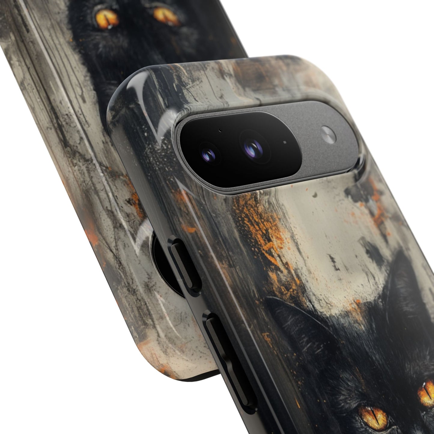 Black Cat Shadow Gaze - Tough Google Pixel Case