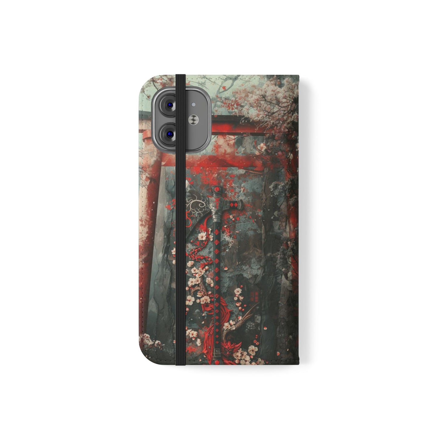 Sakura Warrior Axe - Wallet Flip Case