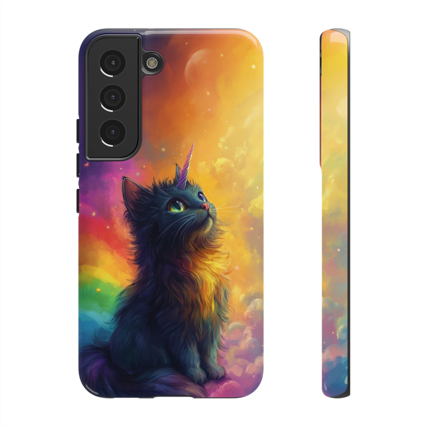 Rainbow Unicorn Cat Phone Case – iPhone, Google Pixel, Samsung Galaxy