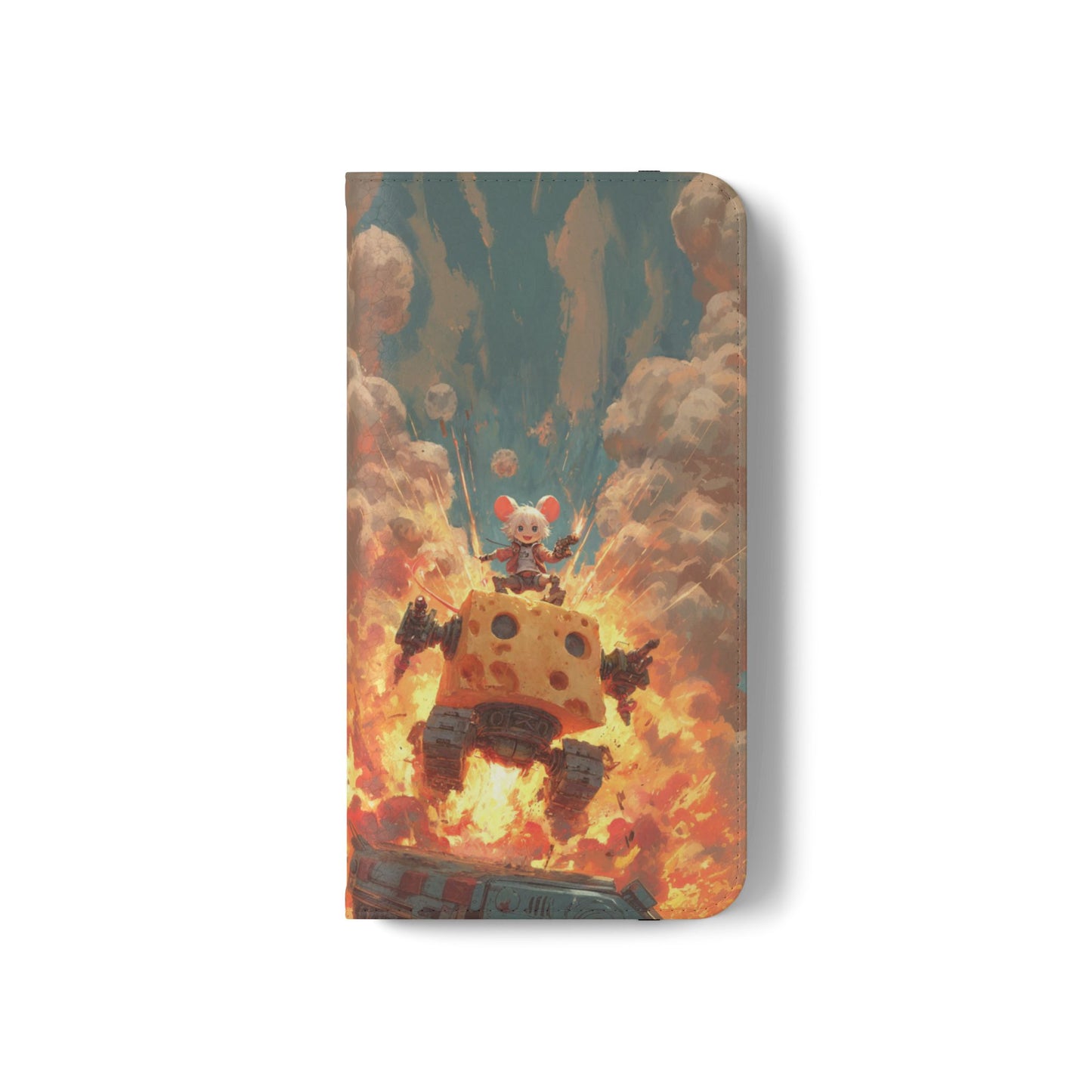 Battle Tank Mouse - Wallet Flip Case