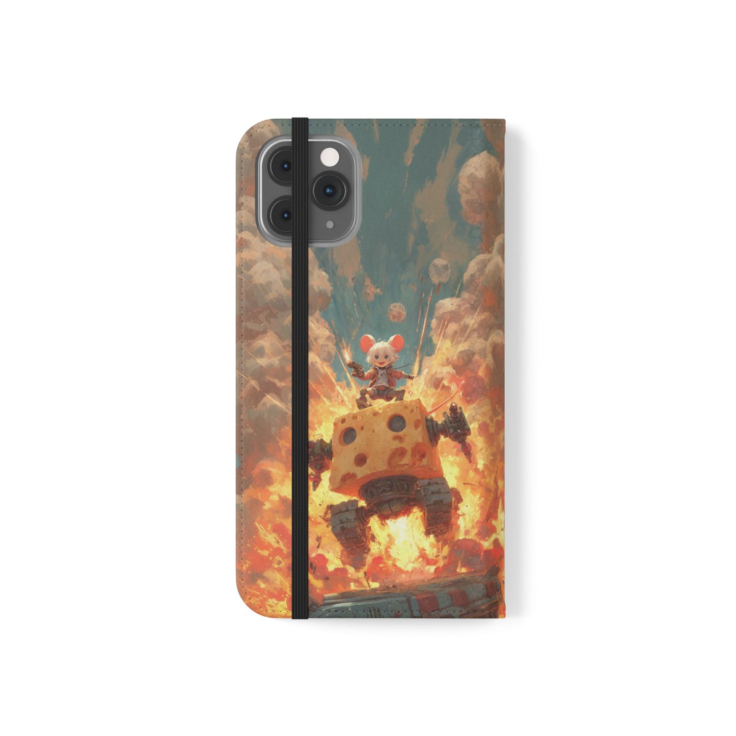 Battle Tank Mouse - Wallet Flip Case