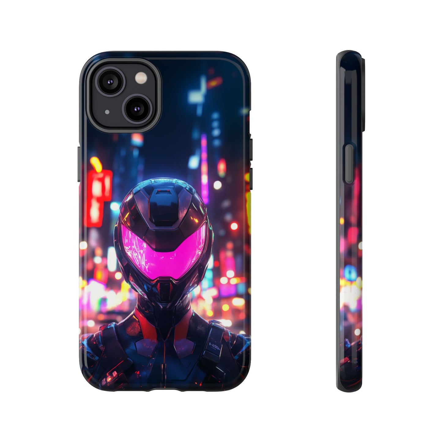 Neon Guardian Warrior – Tough iPhone Case