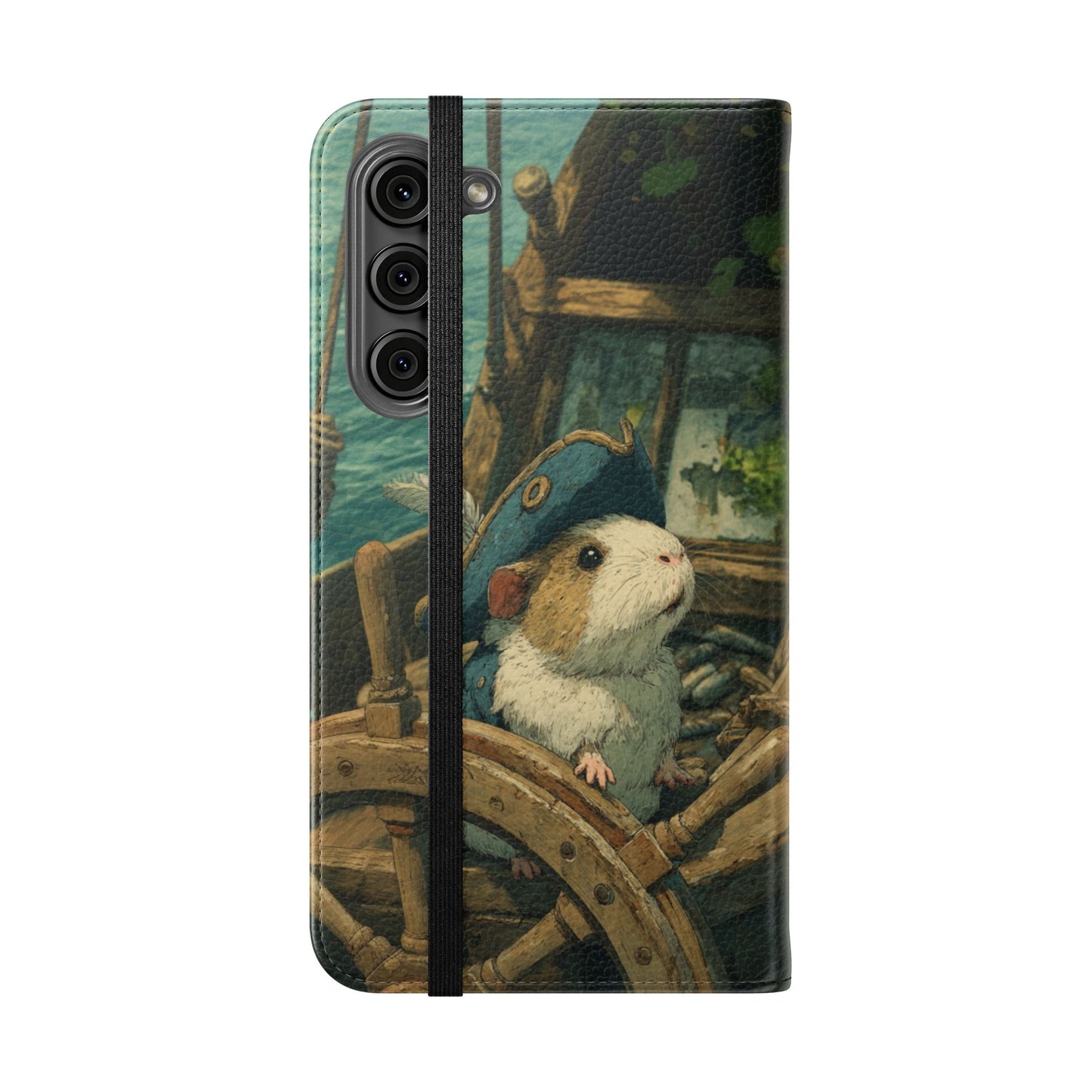 Pirate Captain Guinea Pig - Wallet Flip Case