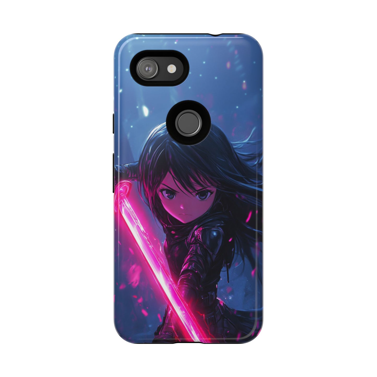 Neon Blade Warrior – Tough Google Pixel Case