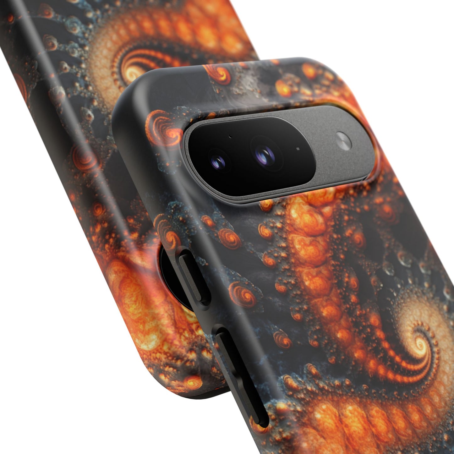 Amber Spiral Fractal – Tough Google Pixel Case
