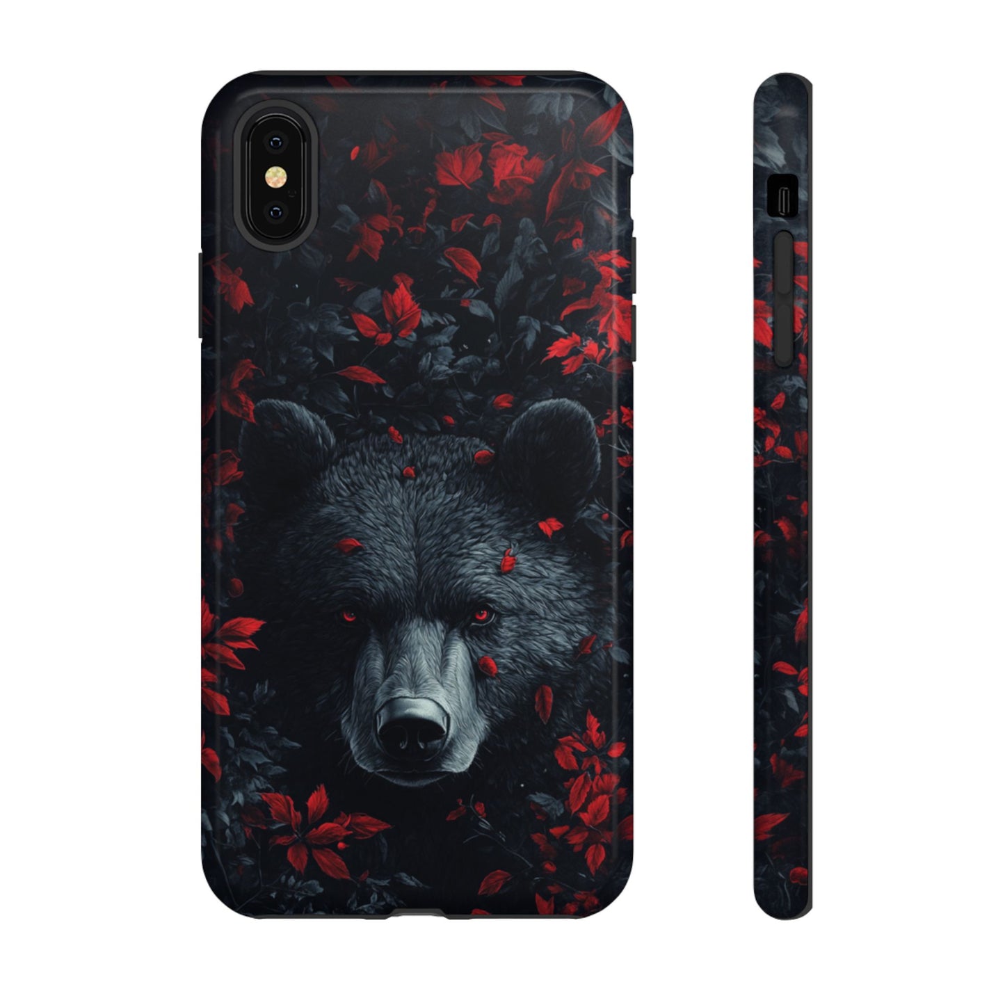 Crimson Bear Thicket – Tough iPhone Case