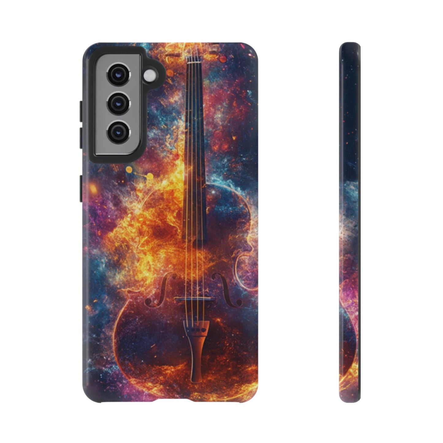 Fiery Violin Galaxy Phone Case – iPhone, Samsung, Google Pixel