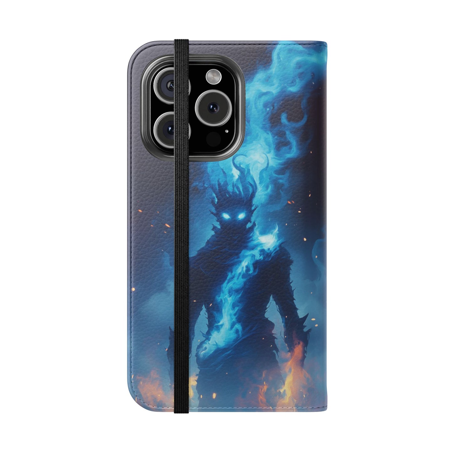Blue Flame Spirit - Wallet Flip Case