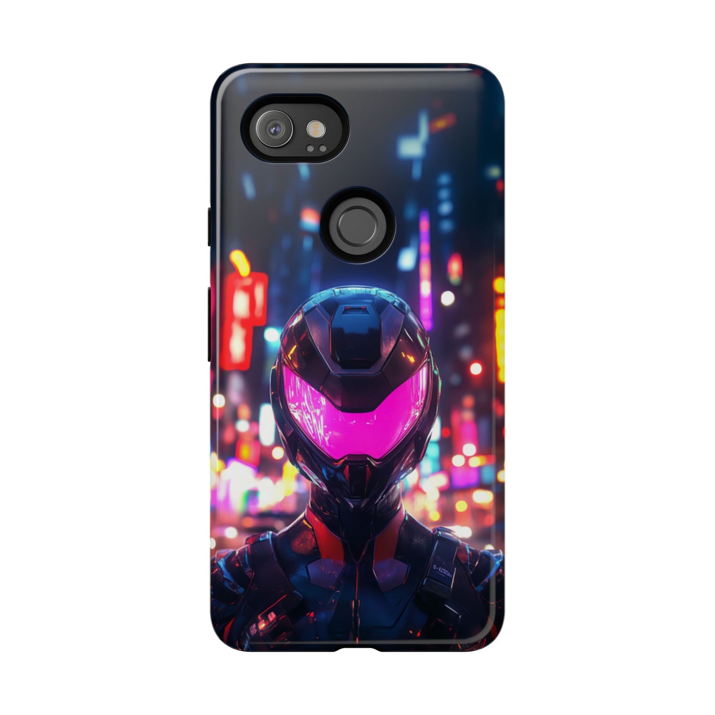 Neon Guardian Warrior – Tough Google Pixel Case