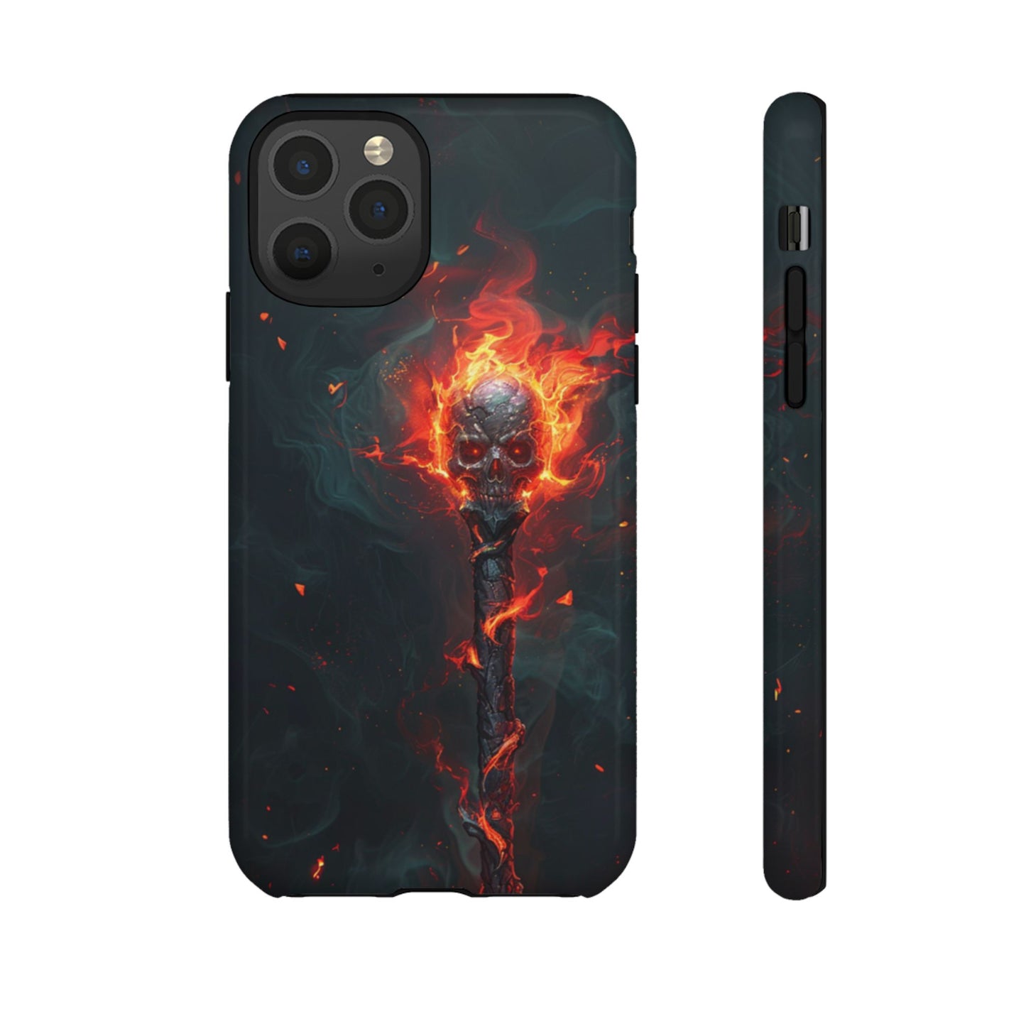 Inferno Skull Staff - Tough iPhone Case