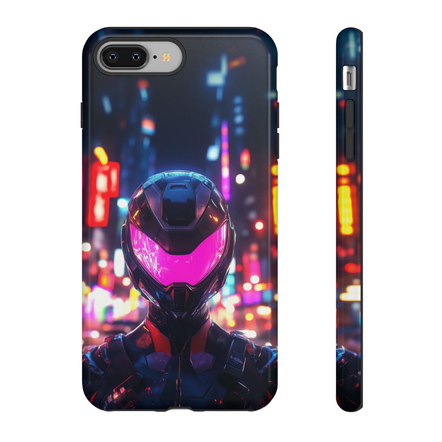 Neon Guardian Warrior – Tough iPhone Case
