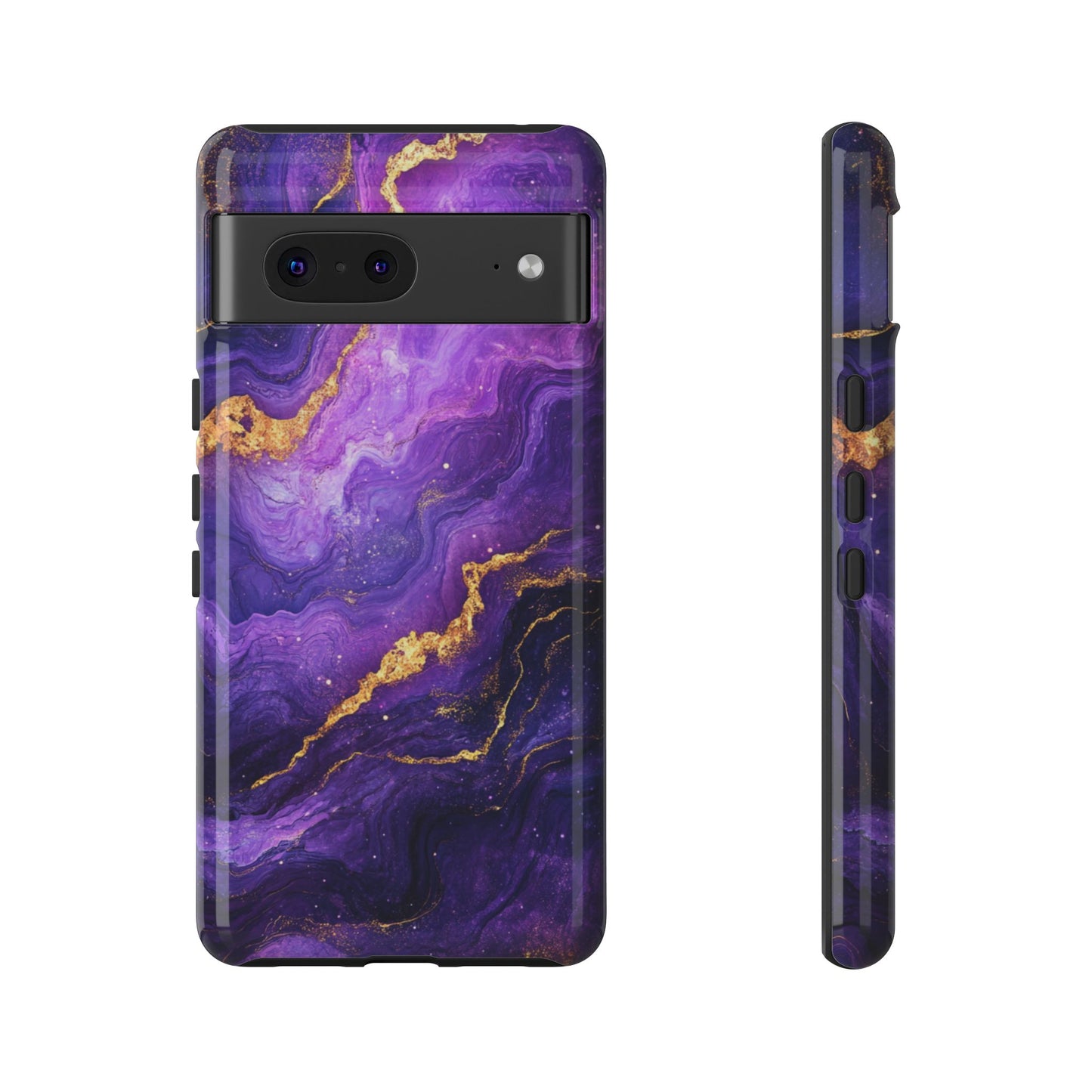 Amethyst Gold Marble – Tough Google Pixel Case