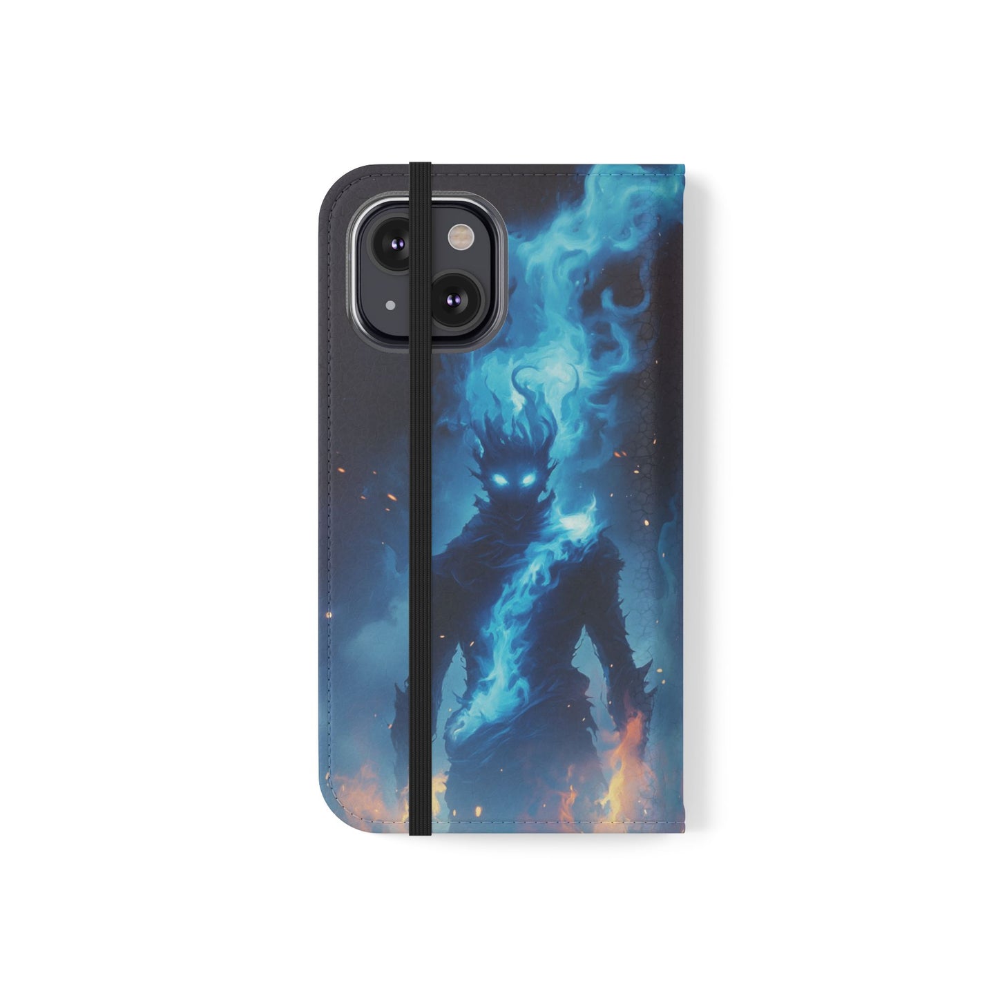 Blue Flame Spirit - Wallet Flip Case