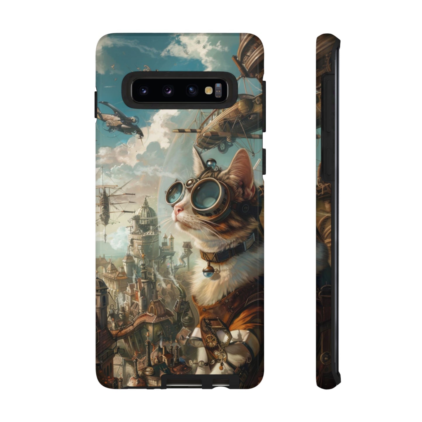 Steampunk Aviator Cat - Tough Samsung Galaxy Case