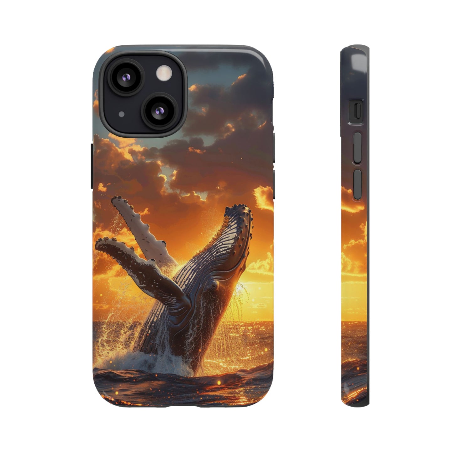 Sunset Breach Whale - Tough iPhone Case
