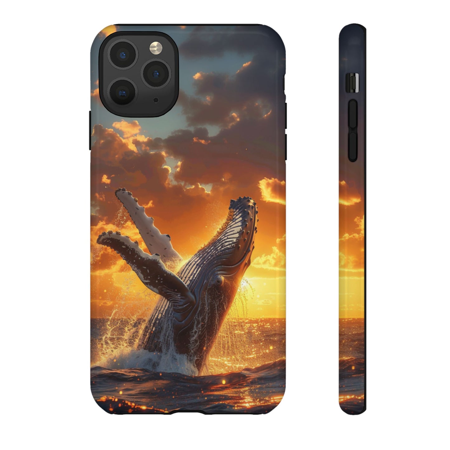 Sunset Breach Whale - Tough iPhone Case
