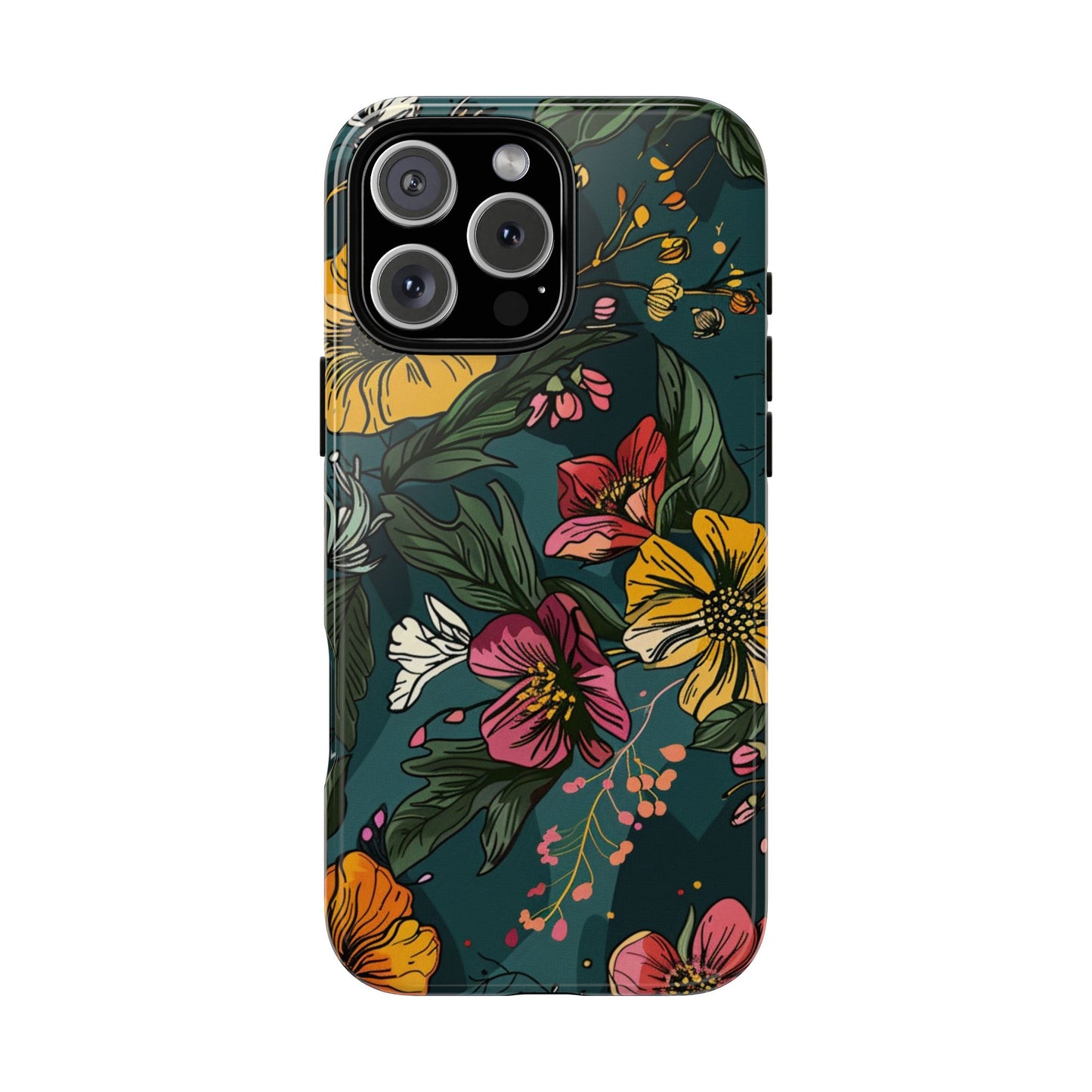 Vintage Floral Bloom – Tough iPhone Case