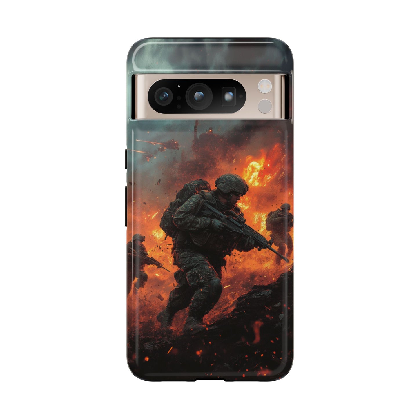 Epic Battlefield Soldier Phone Case - iPhone, Google Pixel, Samsung Galaxy