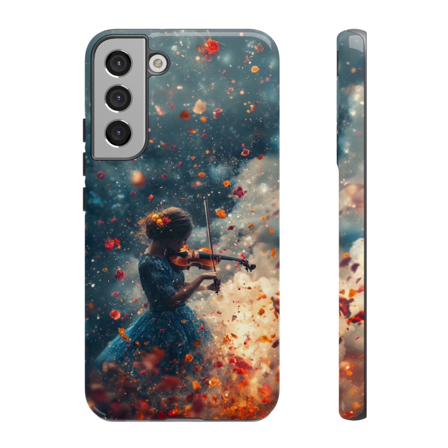 Petal Breeze Violinist Phone Case - iPhone, Google Pixel, Samsung Galaxy