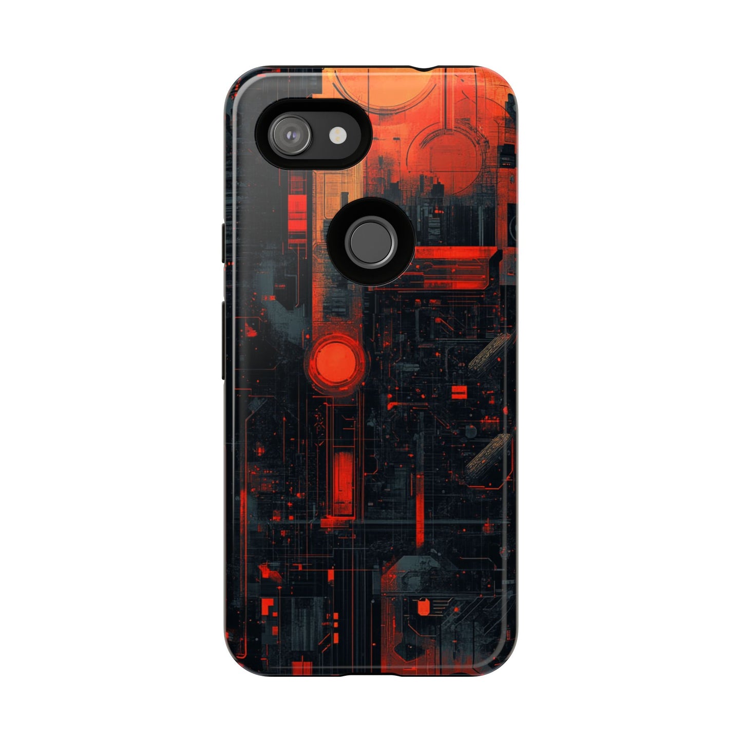 Neon Circuit Matrix – Tough Google Pixel Case